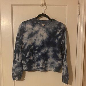 90 Degree By Reflex Blue Tie-Dye Sweatshirt